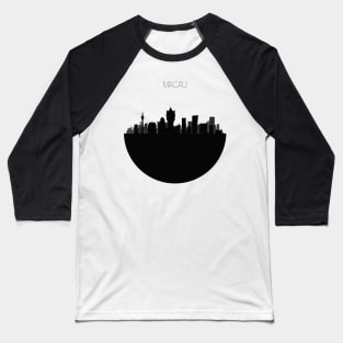 Macau Skyline Baseball T-Shirt